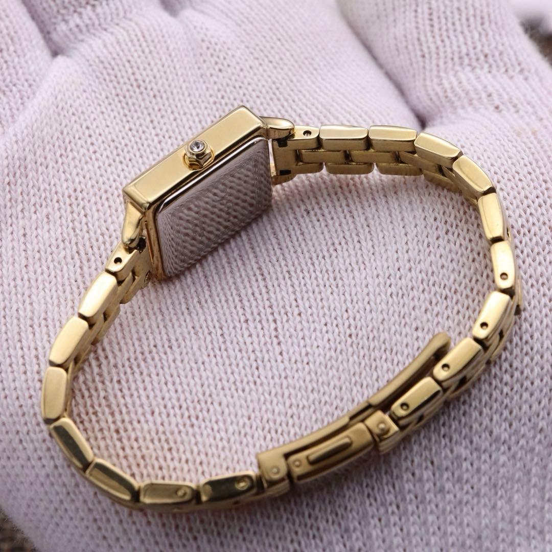 専用出品です。agete スクエア/動作良好 ダイヤ3P ゴールド 人気