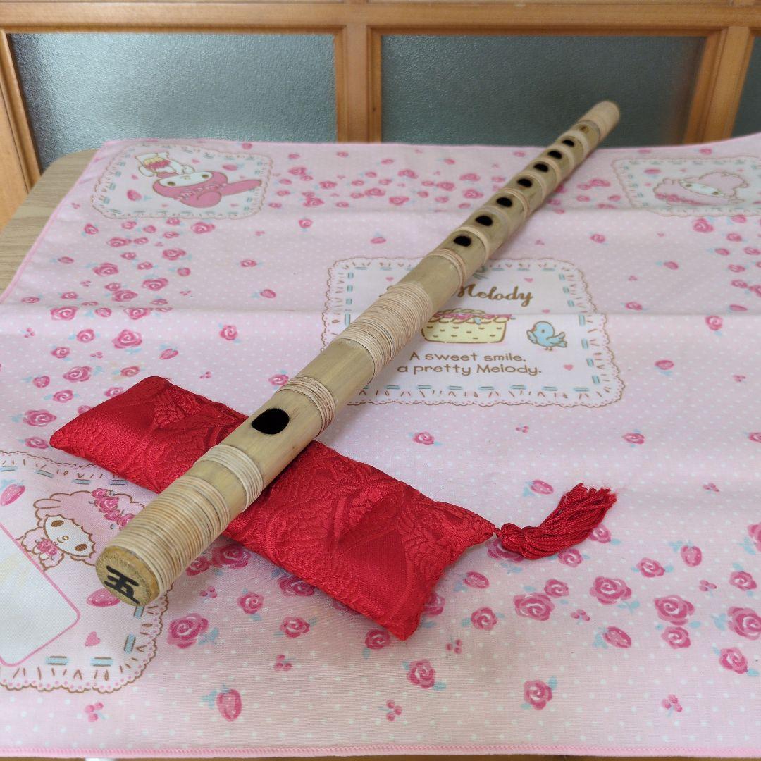 CROWN篠笛五本調子古典総巻き（道中）新品