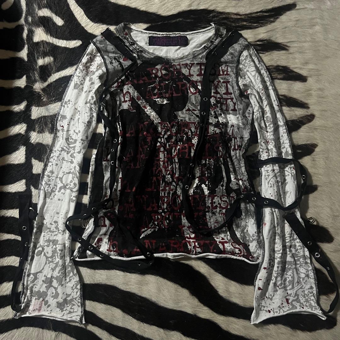 00s h.NAOTO h.ANARCHY archiveガーゼシャツ punk