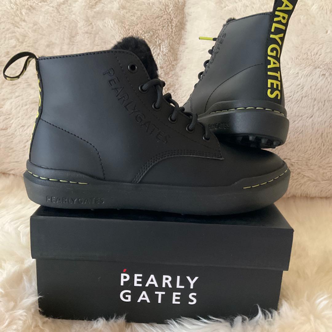 【新品】PEARLY GATES ファー付きハイカットシューズ　24㎝