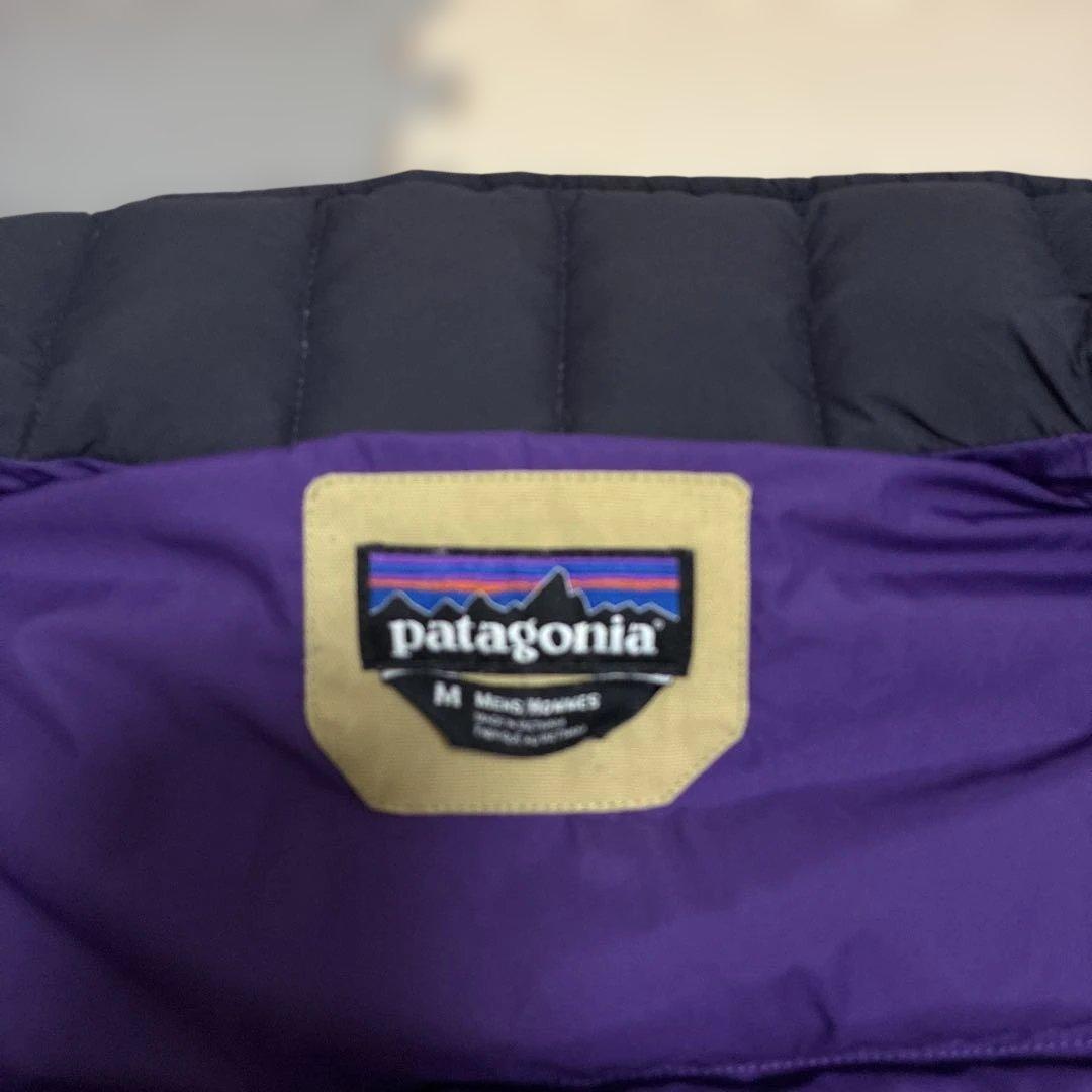 patagonia ダウンベスト M ネイビー/ベージュ