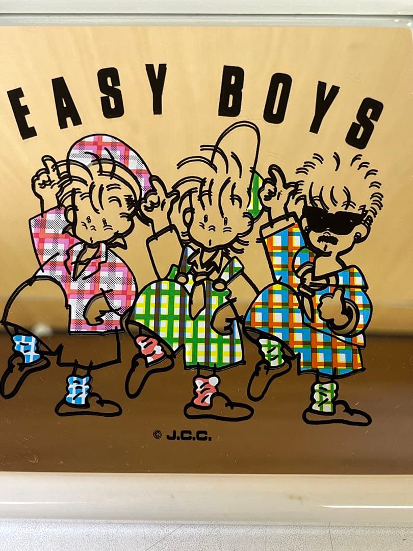M742 昭和レトロ レア 当時物 EASY BOYS ミラー 鏡 自立式