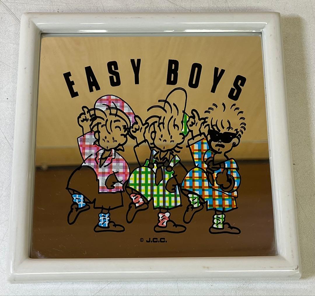 M742 昭和レトロ レア 当時物 EASY BOYS ミラー 鏡 自立式