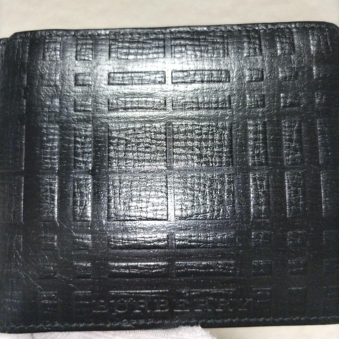 【レア】BURBERRY ノバチェック エンボス マネークリップ 二つ折り財布