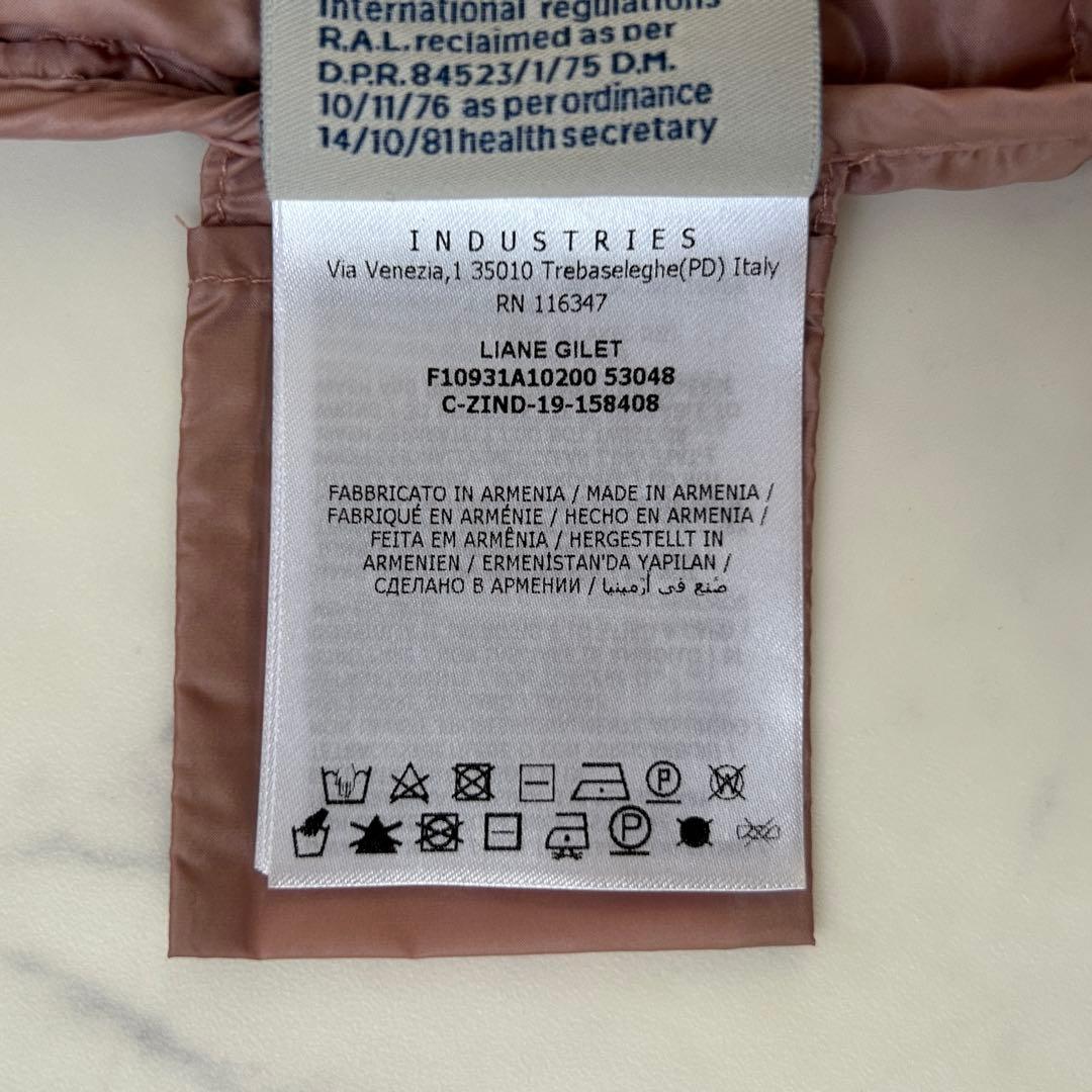 モンクレール 2020年モデル リアーネ ダウンベスト ワッペン 0 ピンク