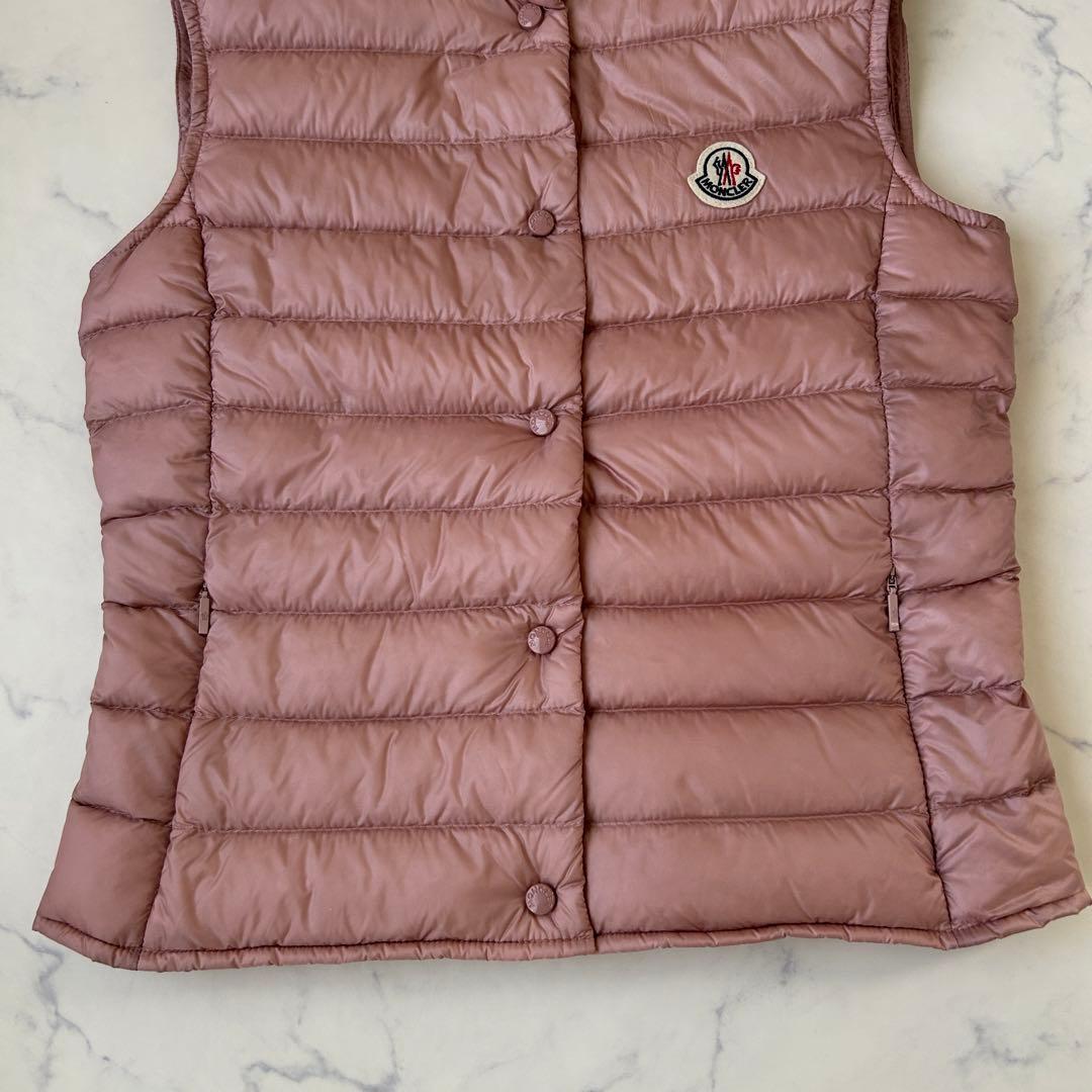 モンクレール 2020年モデル リアーネ ダウンベスト ワッペン 0 ピンク