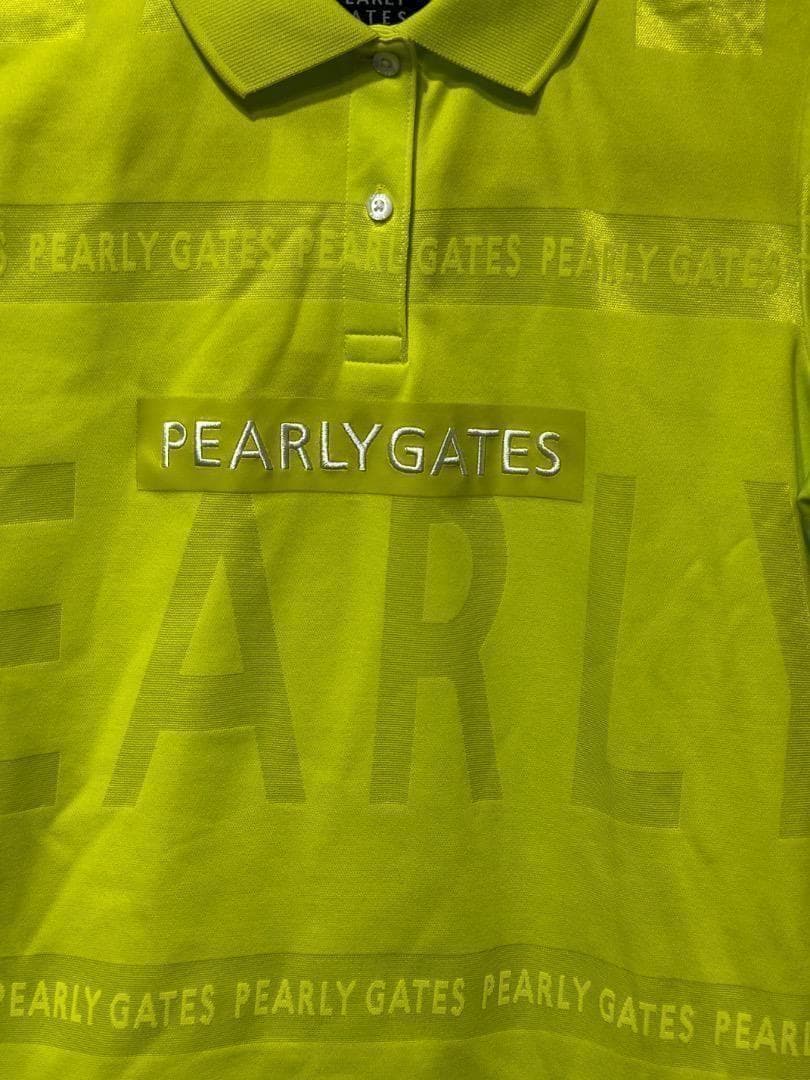 パーリーゲイツ レディース 半袖 ポロシャツPGボーダーロゴジャガード 新品