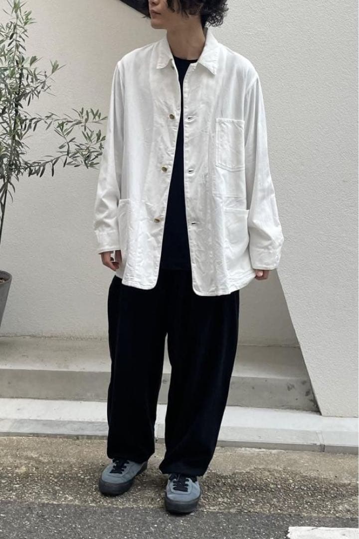 【美品】comoli コモリ コットンホワイト 1938 ジャケット