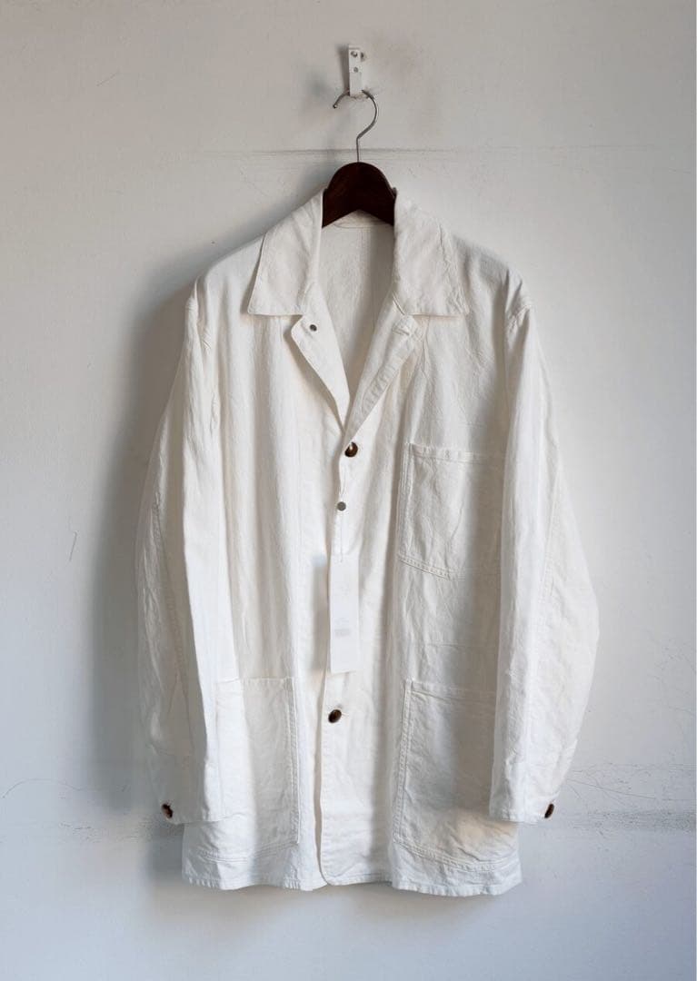 【美品】comoli コモリ コットンホワイト 1938 ジャケット