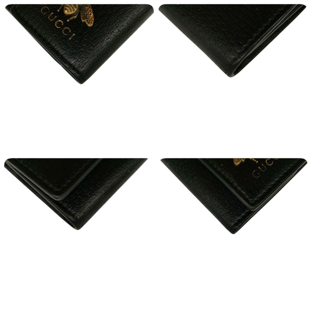 グッチ　6連キーケース　アニマリエ　ビー　ブラック