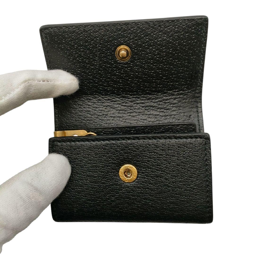 グッチ　6連キーケース　アニマリエ　ビー　ブラック