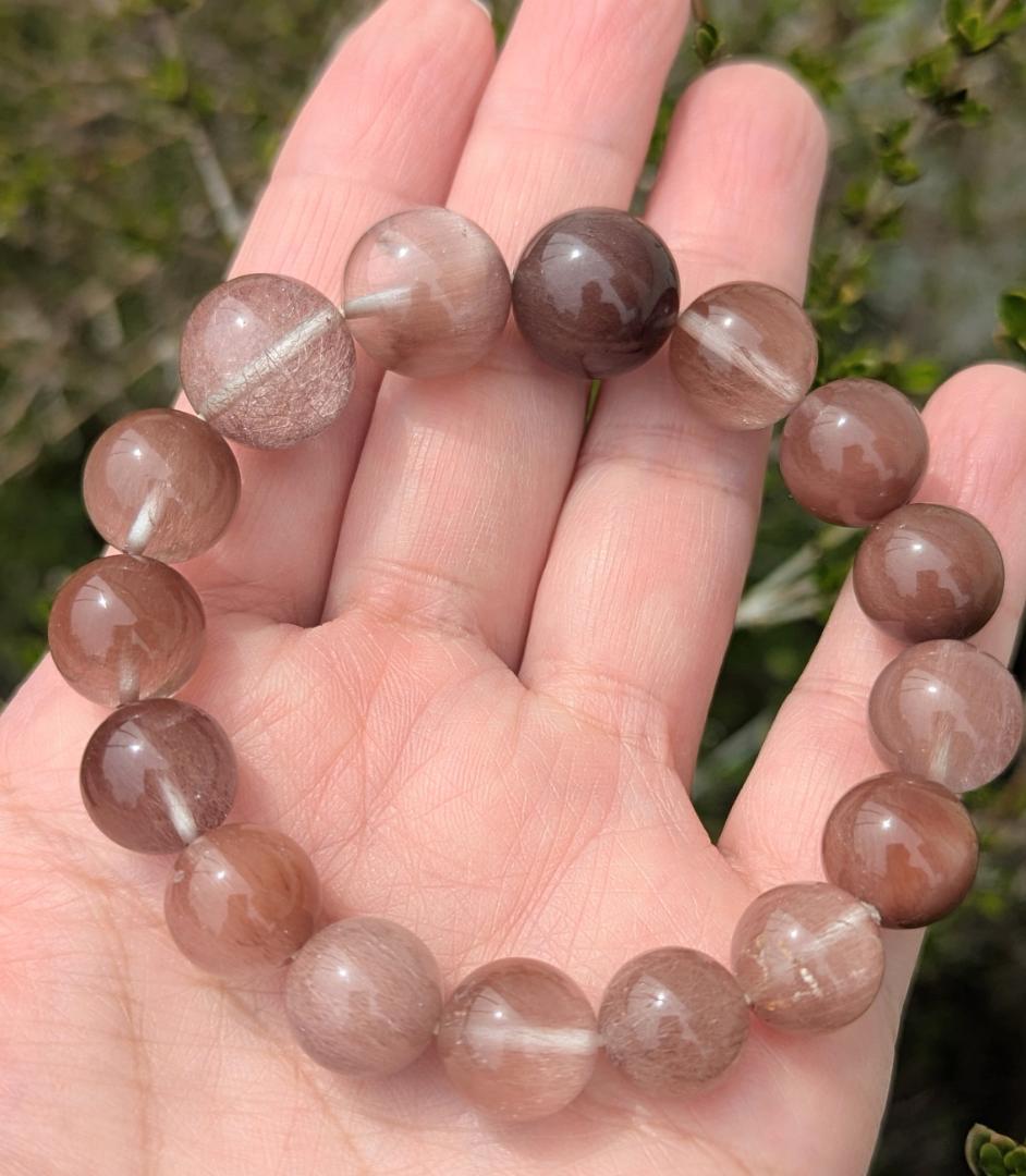 期間限定値下げ【極美・レア】サゲニティッククォーツ グラデーションブレスレット