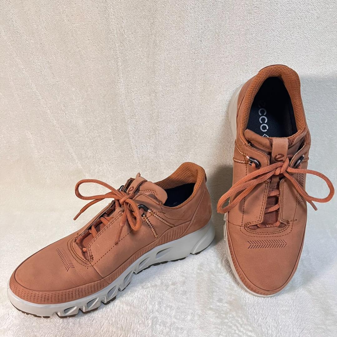 新品24.5 レザーGore-Tex ECCO multi vent women