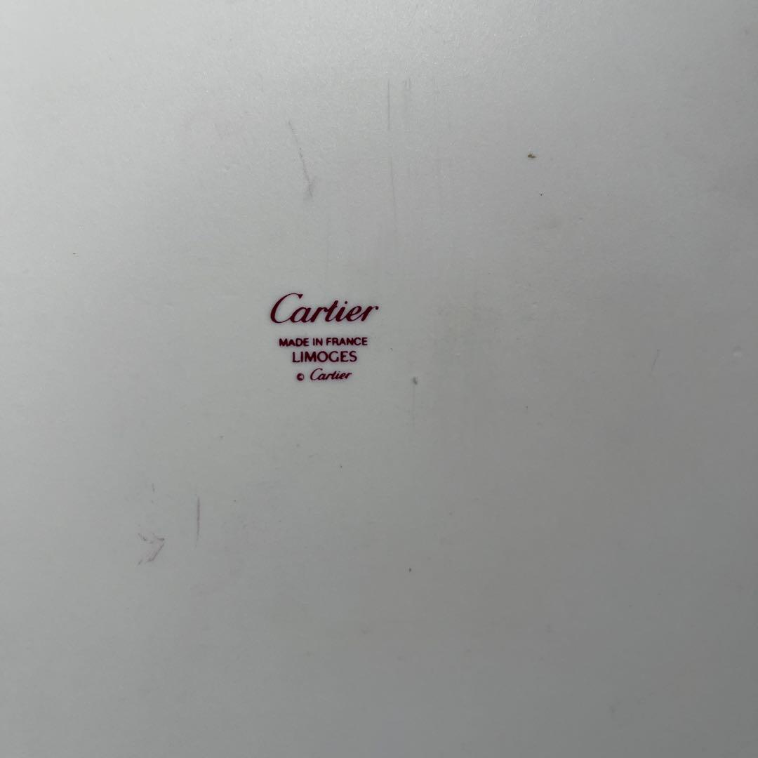 カルティエ　LIMOGES パンテール　陶器トレイ