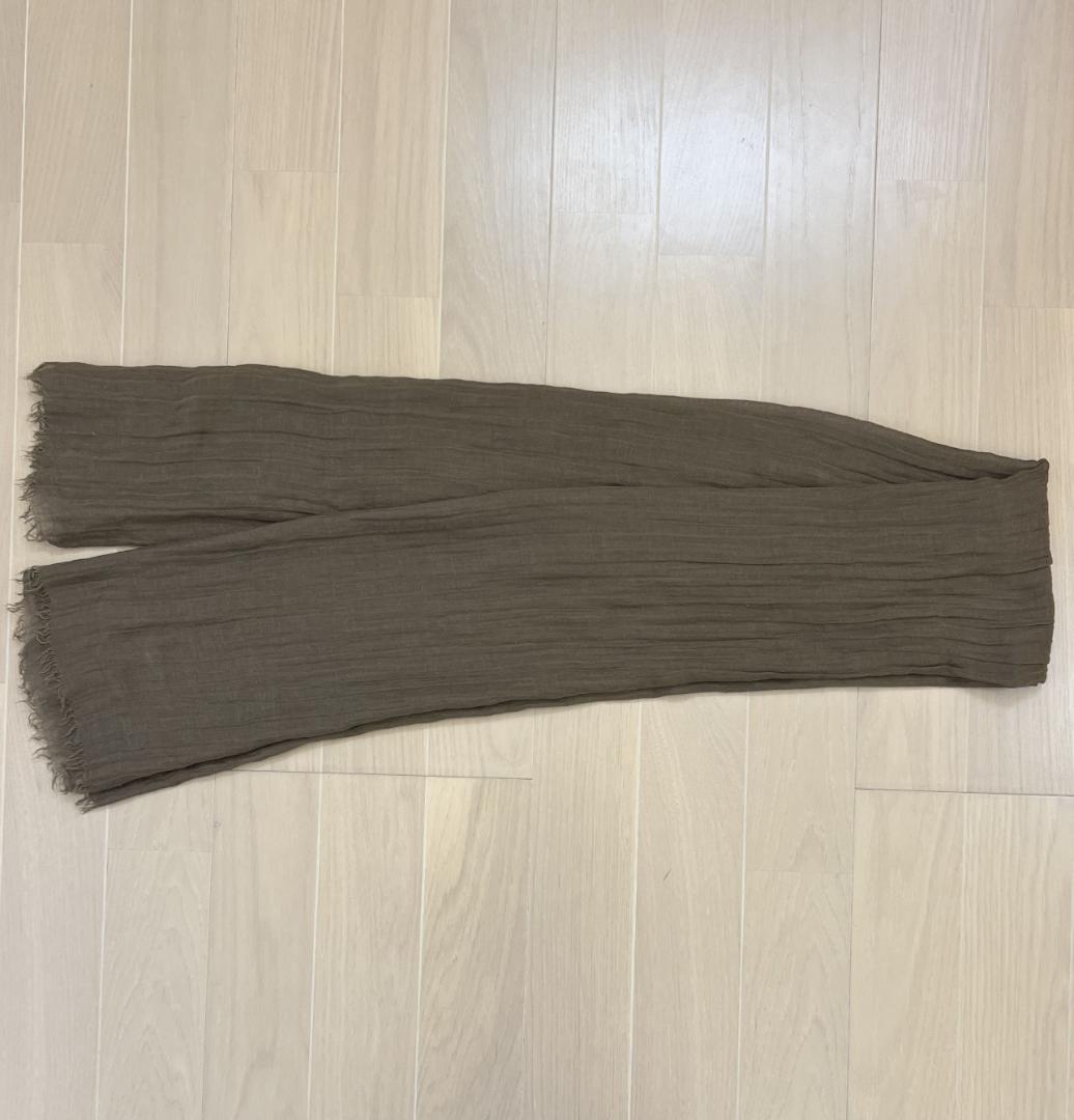 RickOwens シルク混大判ストール ベージュ リックオウエンス