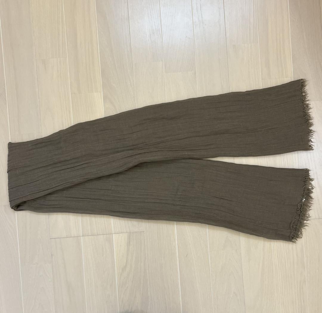 RickOwens シルク混大判ストール ベージュ リックオウエンス