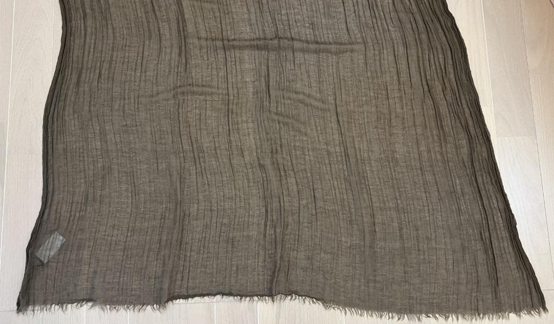 RickOwens シルク混大判ストール ベージュ リックオウエンス