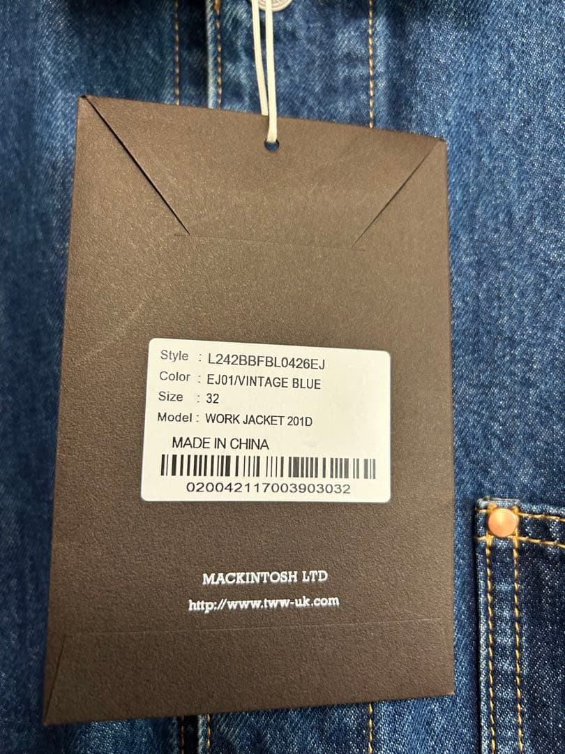 週末お値下げ　新品未使用　トラディショナルウェザーウェアデニムジャケット