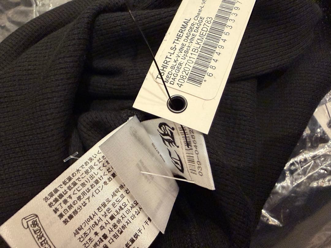 トップス Chrome Hearts Dagger Thermal Long Tee M