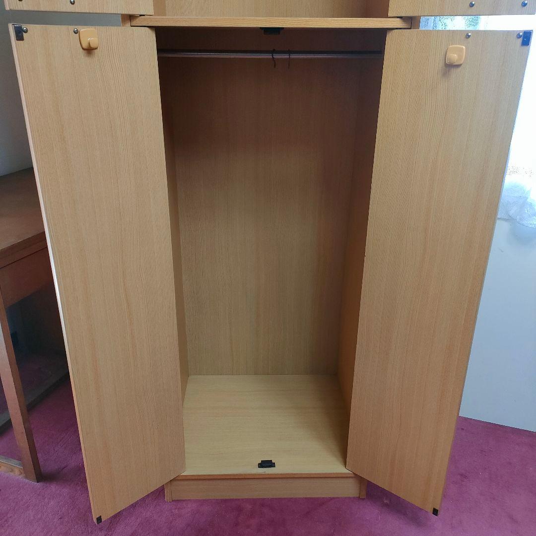 ロッカータンス　洋服ダンス　クローゼット　2扉観音開き　2段　 小型