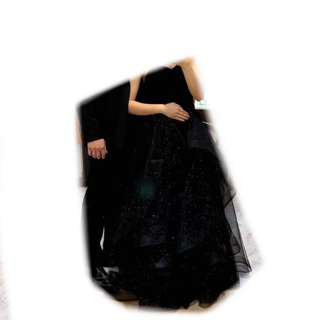 【ブラックドレス】 結婚式 前撮り 二次会 パーティー