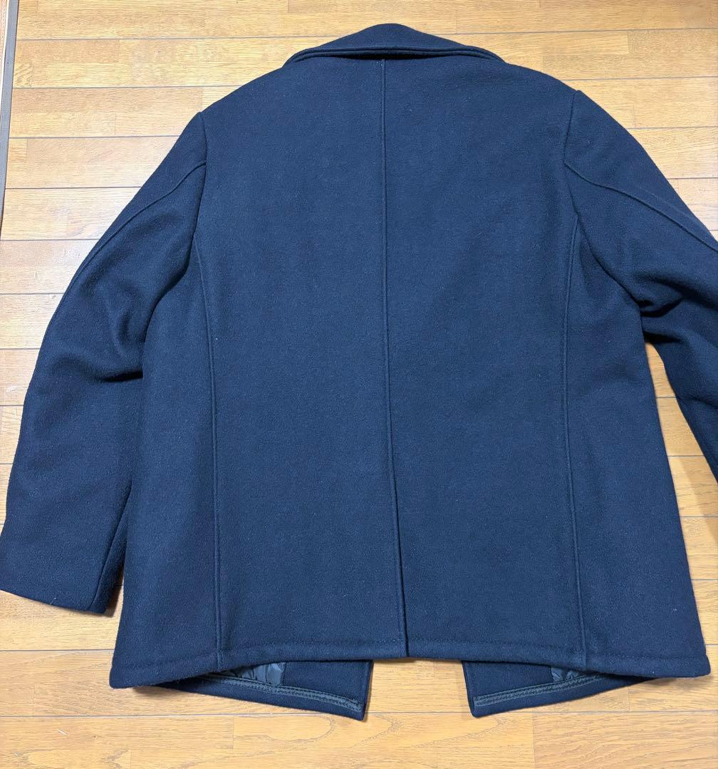 美品　schott ショット 740N Pコート ウール　ネイビー42