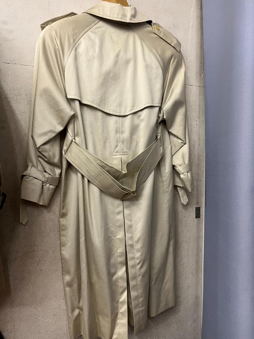 ★美品★バーバリー　トレンチコート　ベージュ　チェック　７分袖