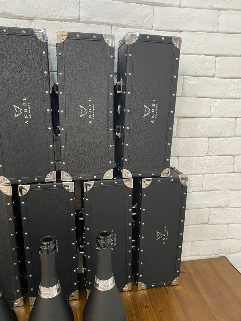 ⭐️【全国送料無料】エンジェル　シャンパン　空瓶5本　空箱13箱　セット　ブラック