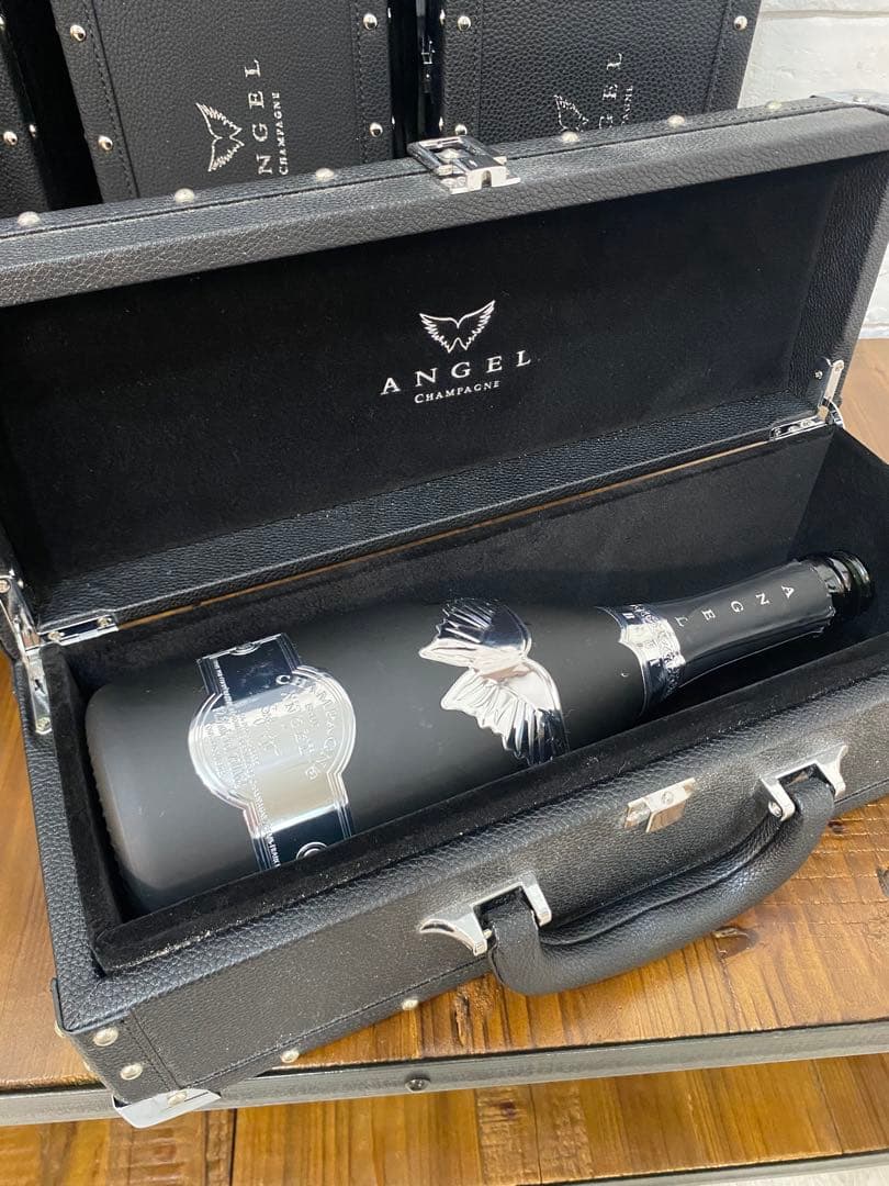 ⭐️【全国送料無料】エンジェル　シャンパン　空瓶5本　空箱13箱　セット　ブラック