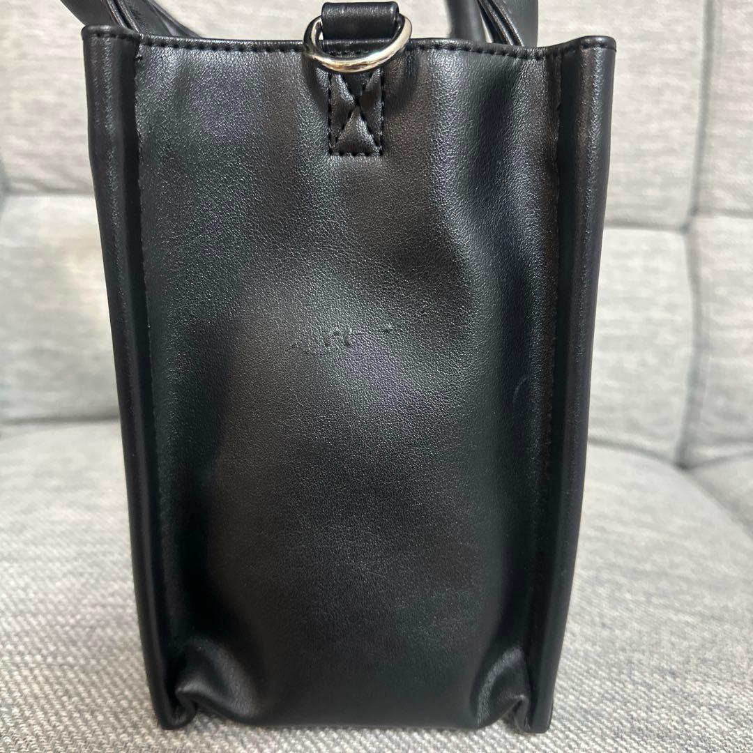 Darich ロゴショルダーミニトートバッグ ブラック