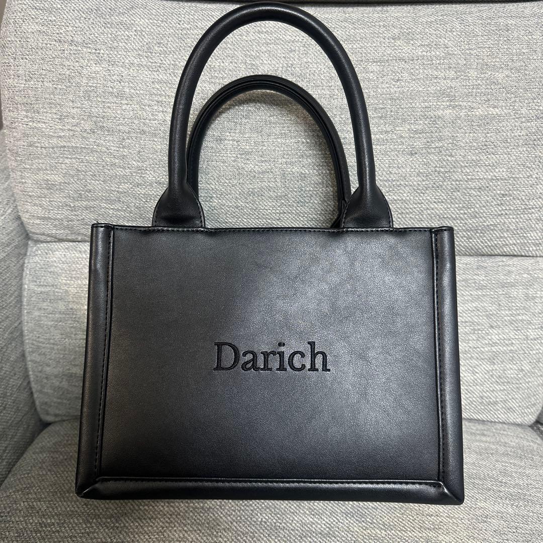 Darich ロゴショルダーミニトートバッグ ブラック