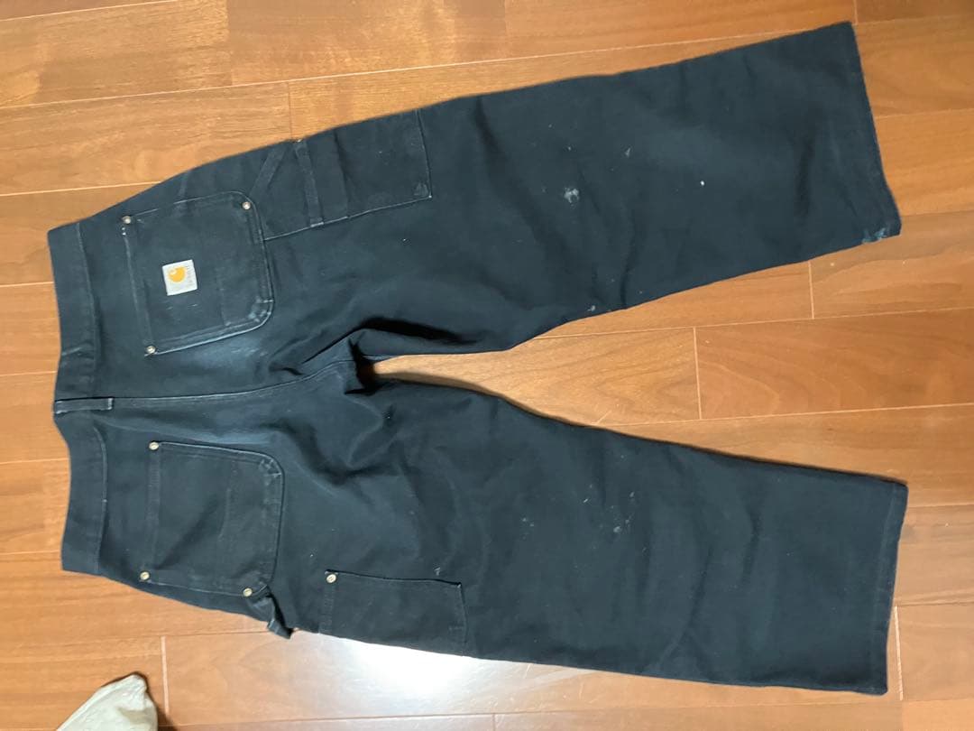 Carhartt ダブルニー 黒 w30L30