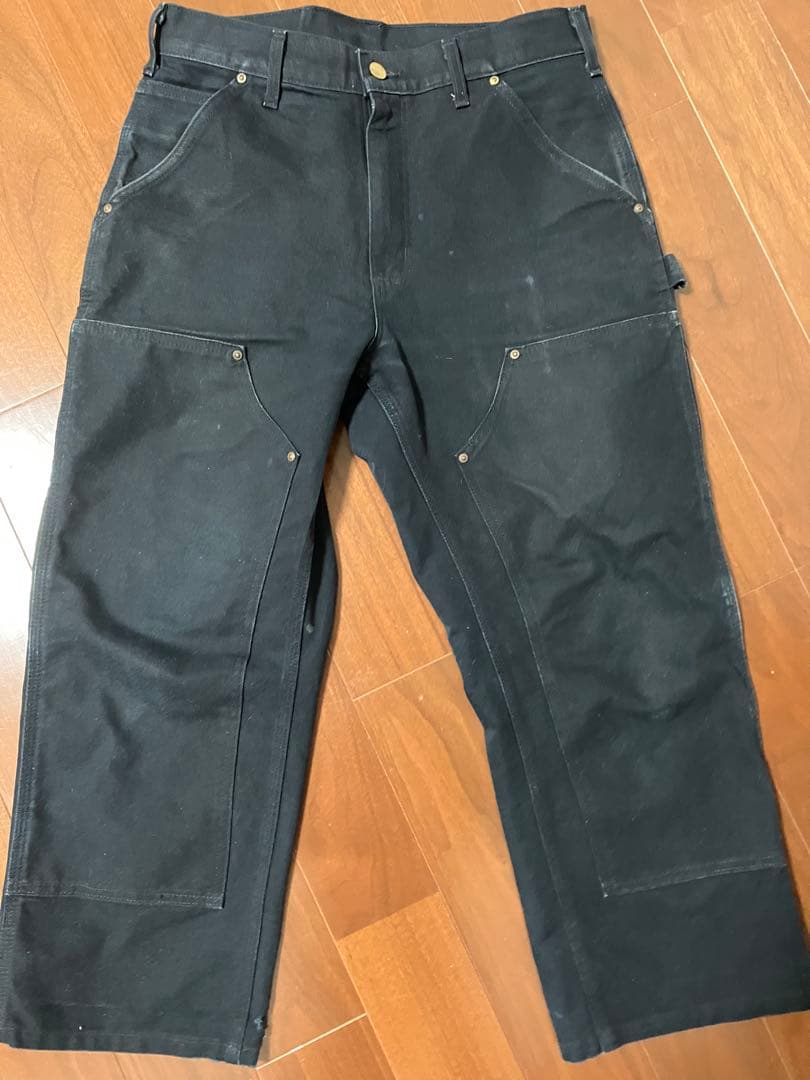 Carhartt ダブルニー 黒 w30L30