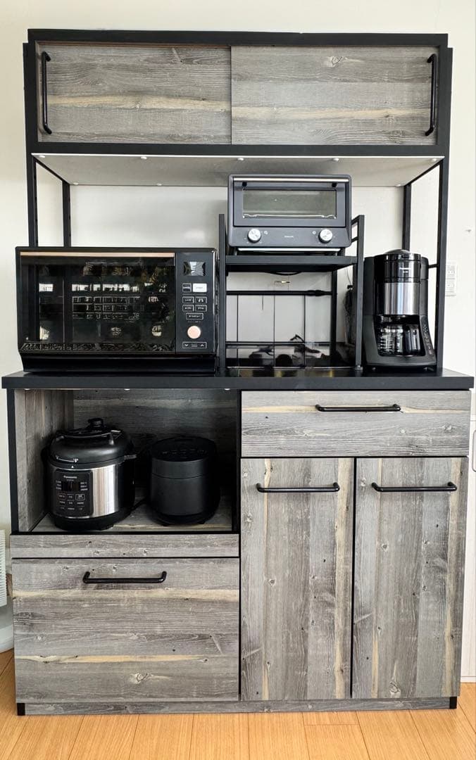 【送料込み】【12月末までの出品】大川家具 食器棚 カップボード キッチンボード