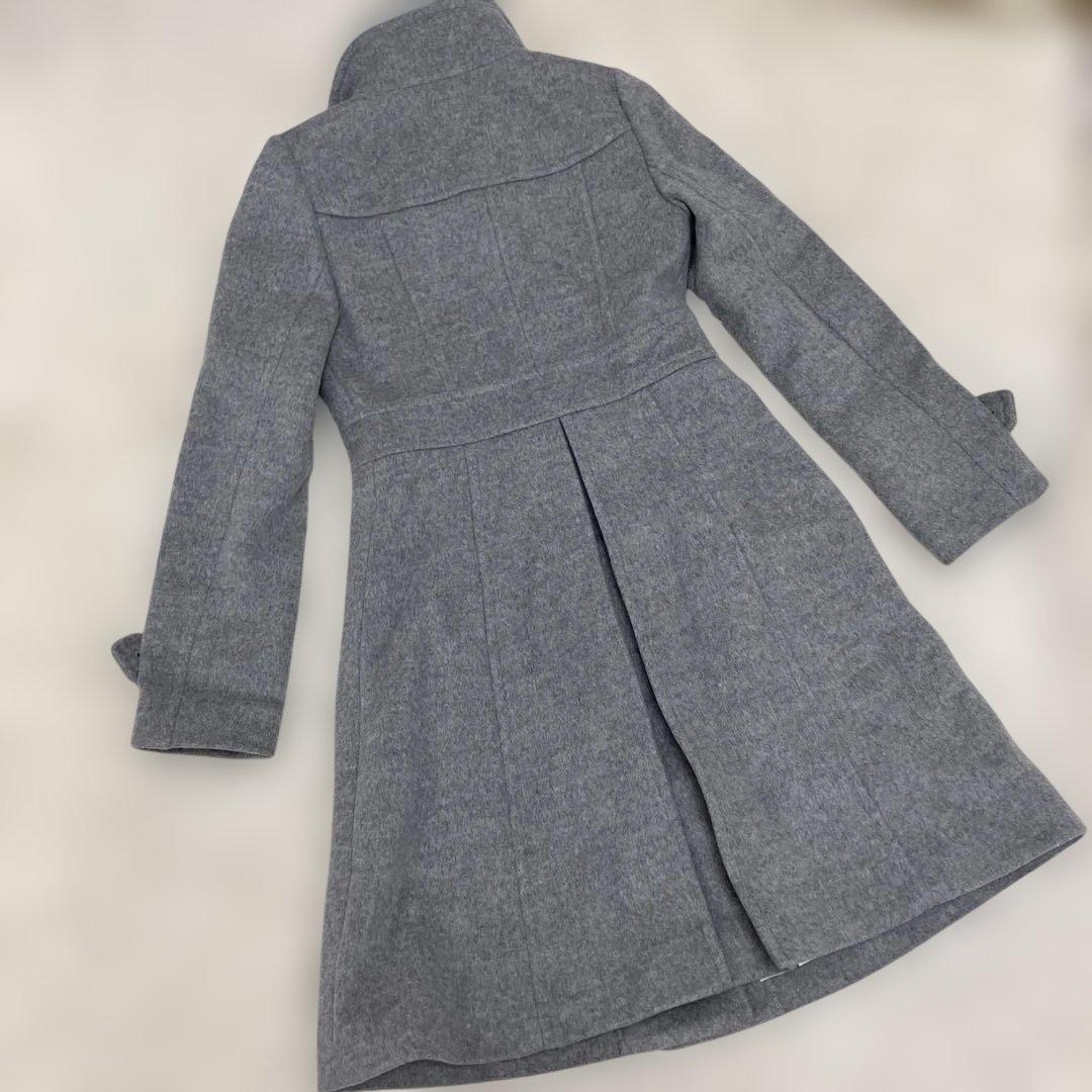 《クリーニング済み》ブルーレーベルクリストブリッジ　ロングコート　ライトグレー