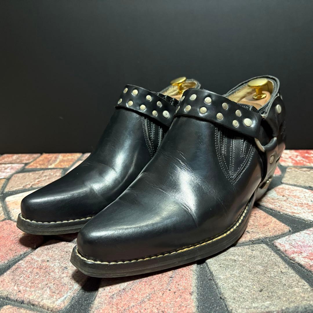 ハーレーダビッドソン　リングブーツ ローファー　メタルロゴ　スペイン製　26.5