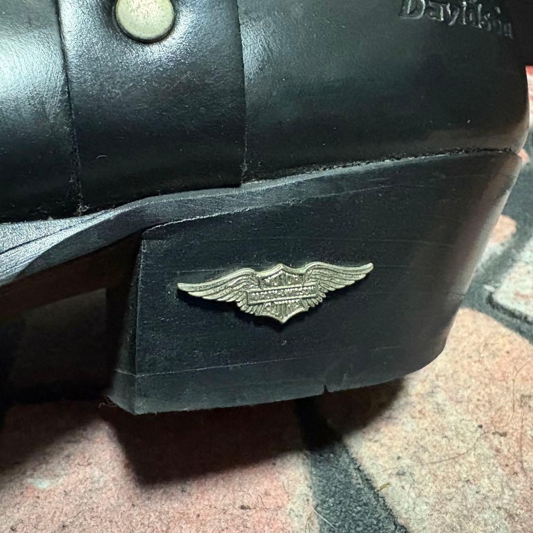 ハーレーダビッドソン　リングブーツ ローファー　メタルロゴ　スペイン製　26.5