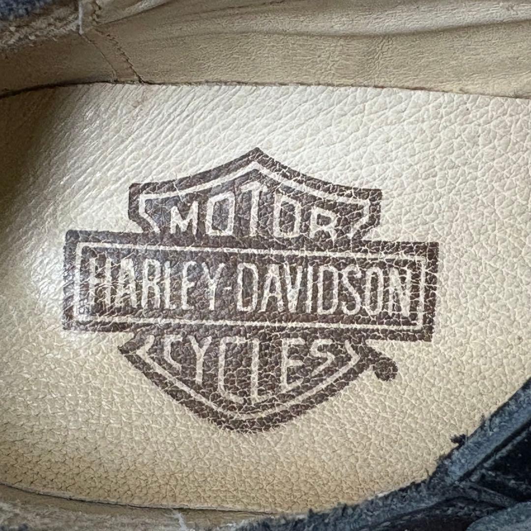 ハーレーダビッドソン　リングブーツ ローファー　メタルロゴ　スペイン製　26.5