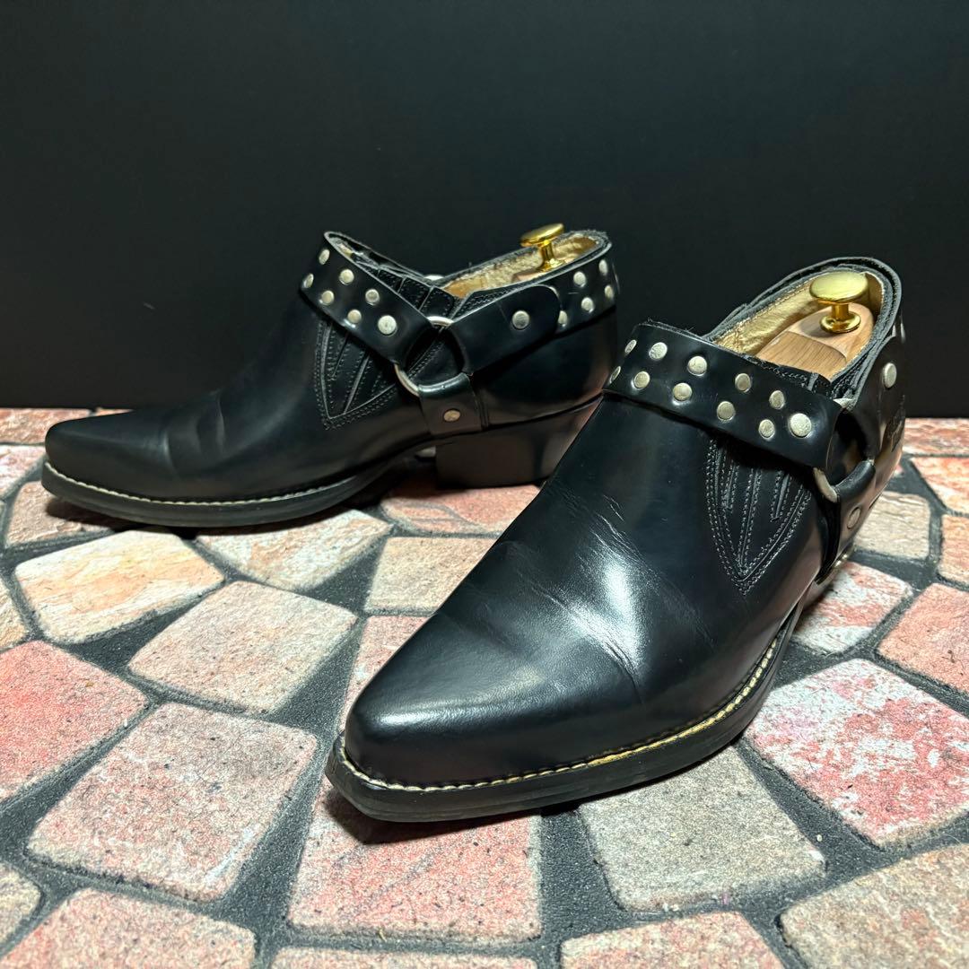 ハーレーダビッドソン　リングブーツ ローファー　メタルロゴ　スペイン製　26.5