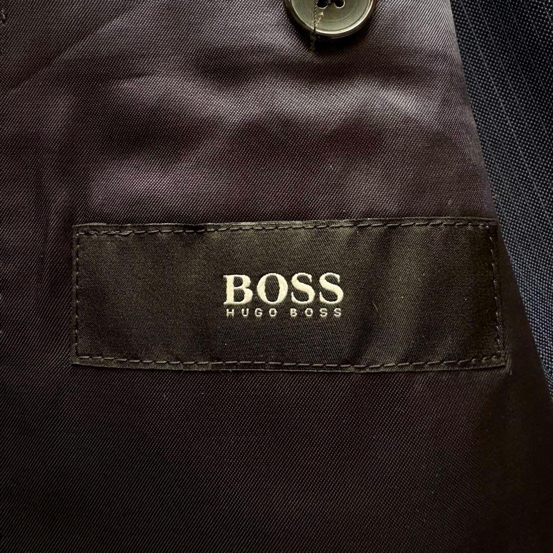 ★3ピース XLサイズ★ HUGO BOSS セットアップ スーツ 紺
