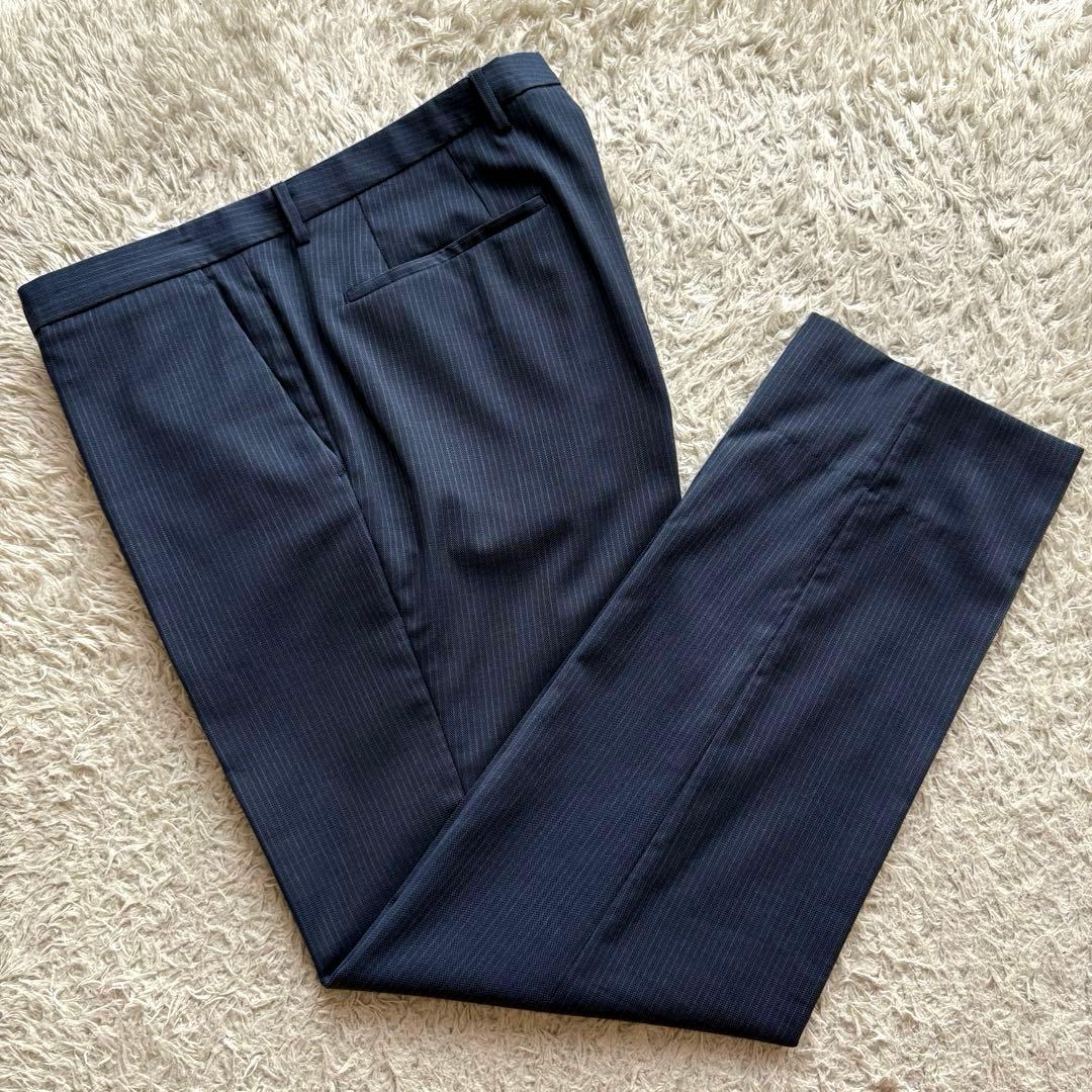 ★3ピース XLサイズ★ HUGO BOSS セットアップ スーツ 紺