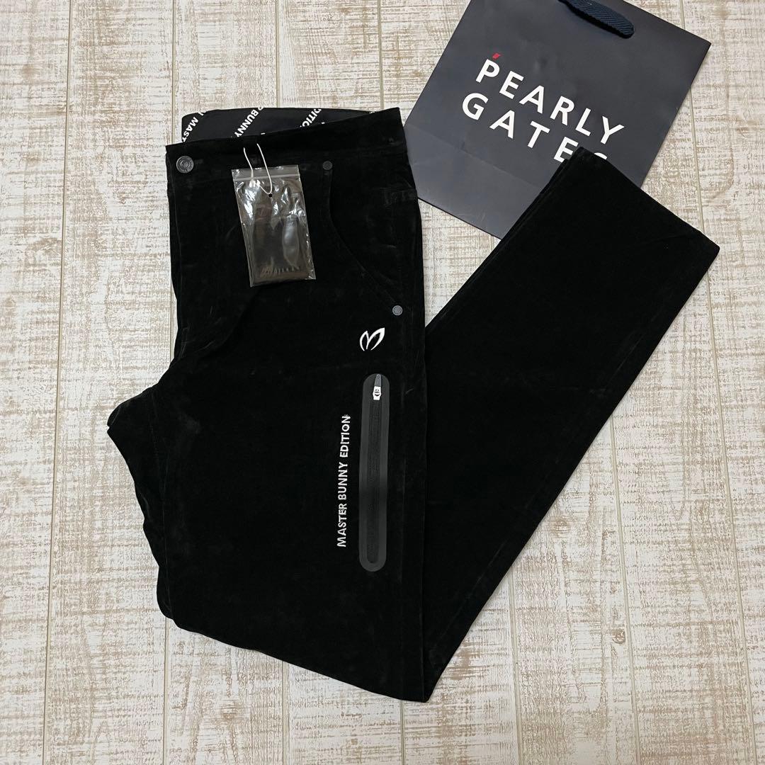 新品 マスターバニー ロングパンツ コーデュロイ ブラック Lサイズ （5）