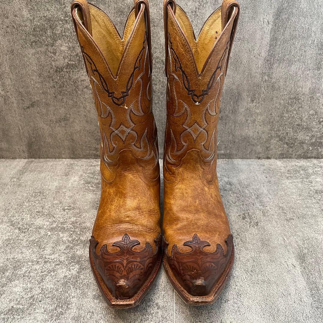 ★人気★トニーラマ Tony Lama ウエスタンブーツ【26】ナロー ブラウン