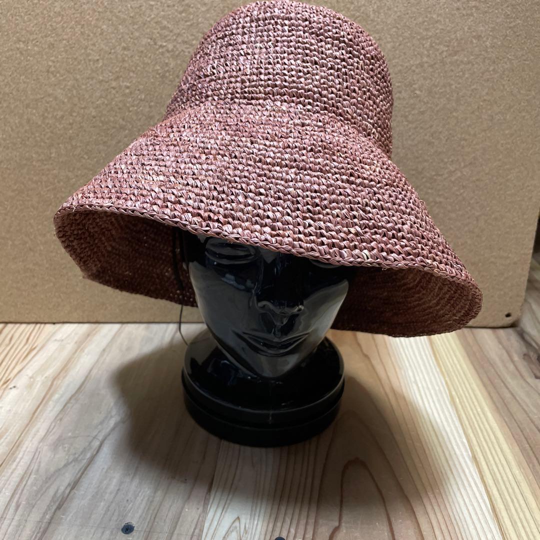 美品　メゾンエヌアッシュパリ　ラフィアハット　MAISON N.H PARIS