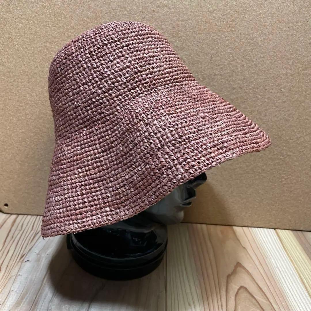 美品　メゾンエヌアッシュパリ　ラフィアハット　MAISON N.H PARIS