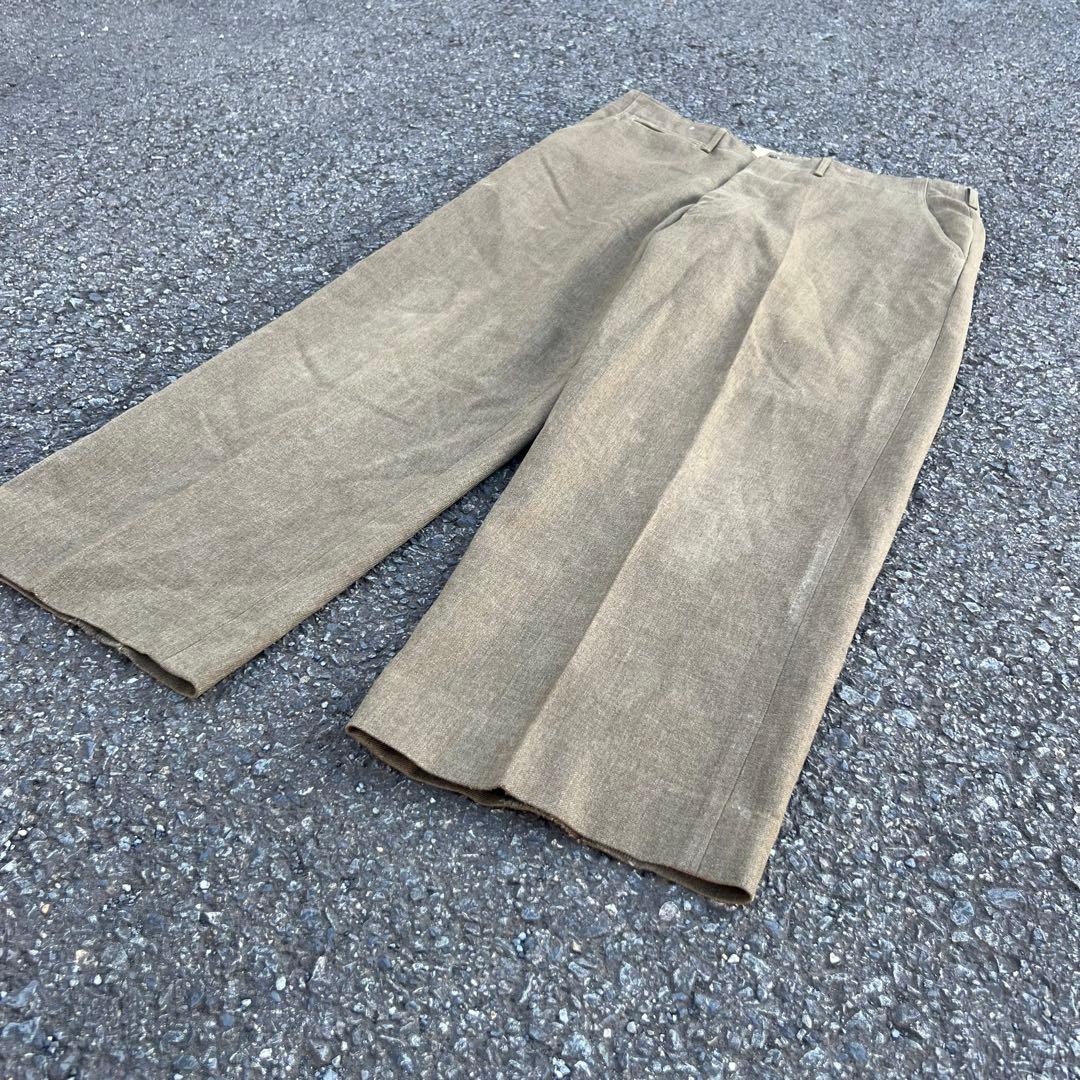 【50s】M1952 ウールドレスパンツ アメリカ軍 極太