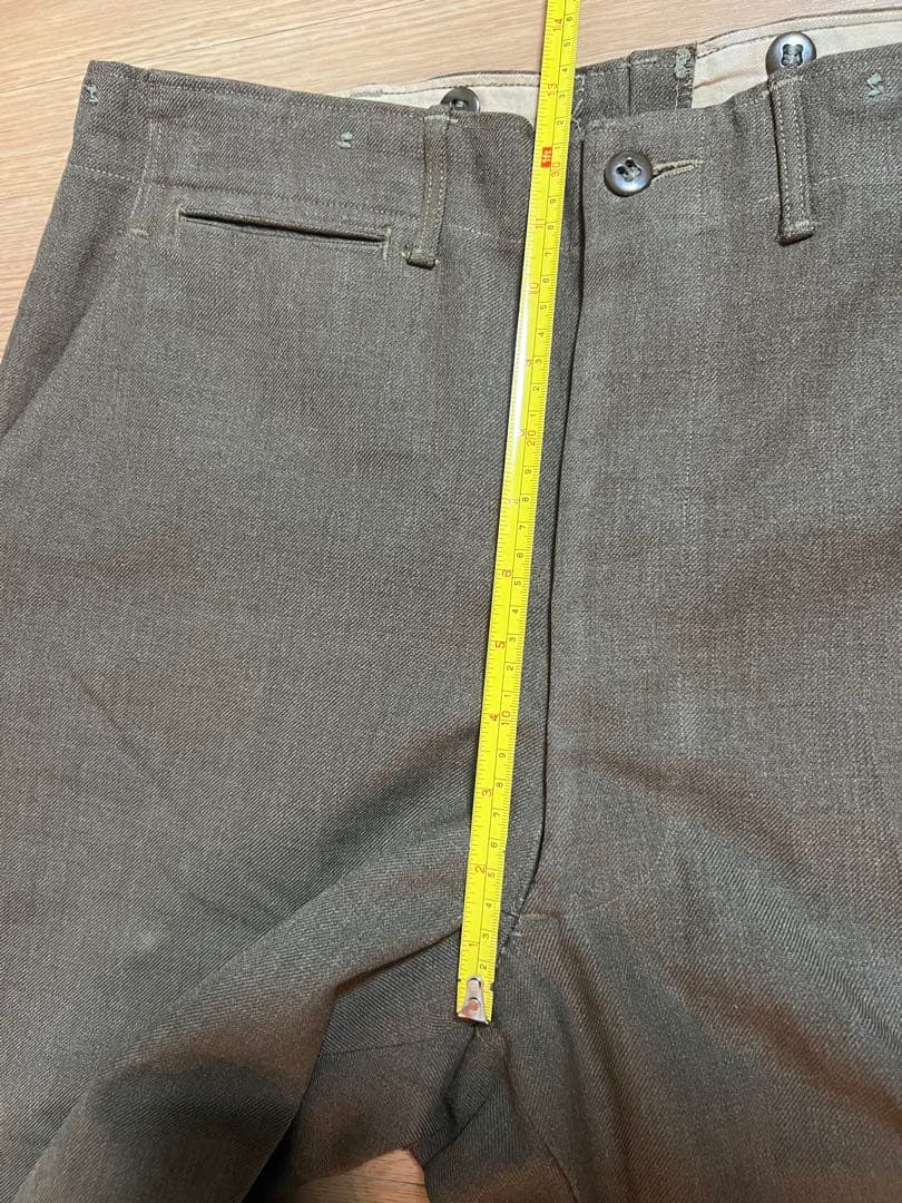 【50s】M1952 ウールドレスパンツ アメリカ軍 極太