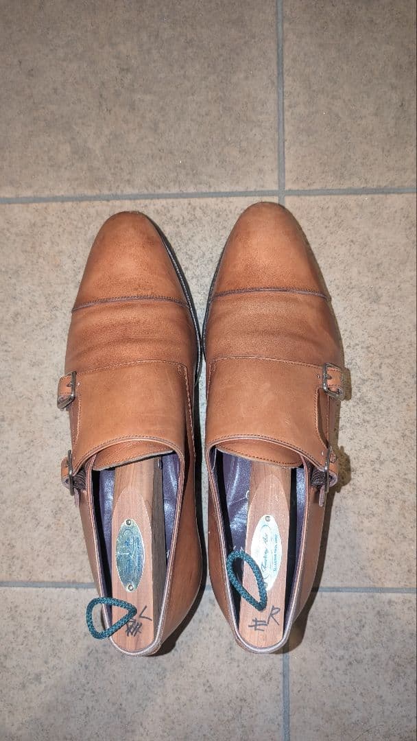 ​【シューツリー込】カルミナ ダブルモンク トレーディングポスト別注 ケア済