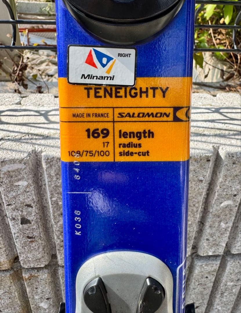 ◆ スキー Salomon 1080 TENEIGHTY 169 cm 青