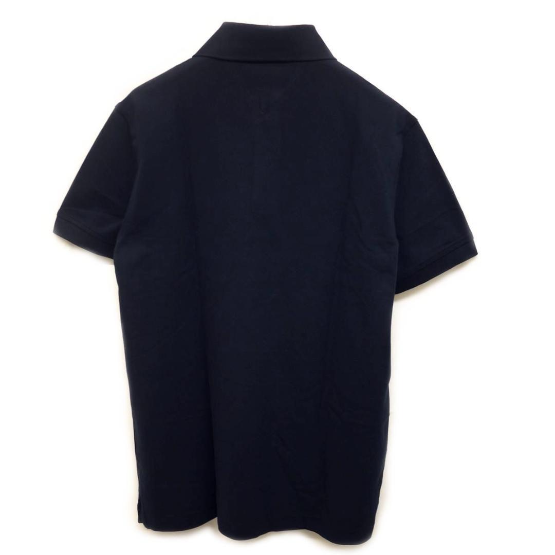 トミーヒルフィガー XL 刺繍ロゴ ストレッチ ポロシャツ 紺 ゴルフにも